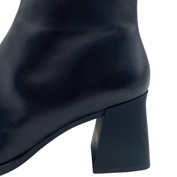 Vagabond Womens Shoes Hedda Boots Sz 9 Black Leather Chelsea Heeled Ankle Sleek - Picture 4 of 15